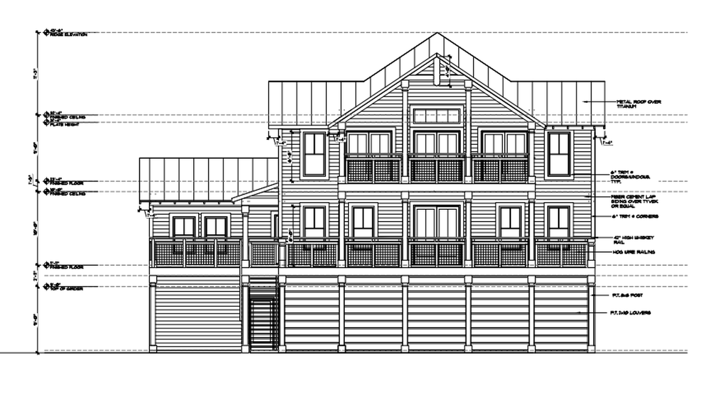 Architectural elevation drawing